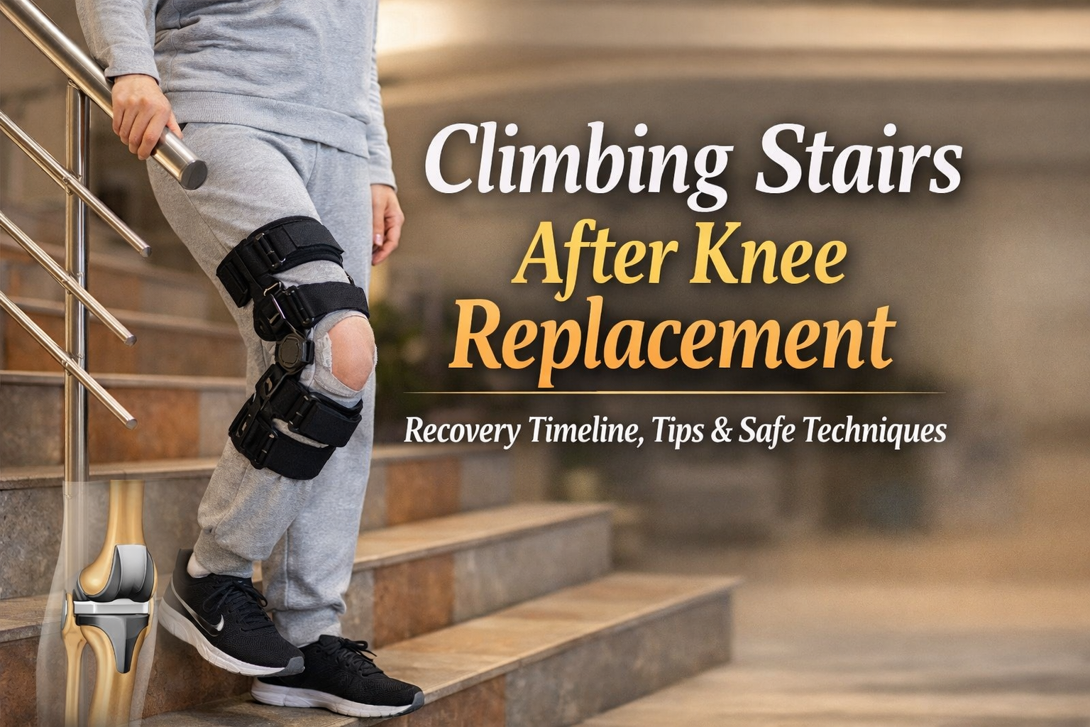 Climbing Stairs After Knee Replacement
